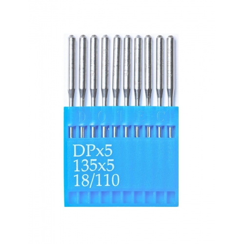 Иглы DOTEC Needle DPx5 №110 - фото в интернет–магазине швейных машинок и аксессуаров в Украине - Sewgroup