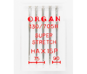 Иглы Organ Super Stretch HAx1SP ассорти №75, №90
