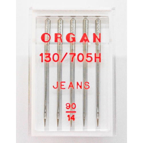 Голки Organ Джинс 130/705H №90 - фото в інтернет-магазині швейних машинок і аксесуарів в Україні - Sewgroup